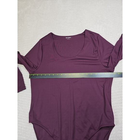 Old Navy Body Suit Womens 2X Purple Long Sleeve - Picture 3 of 7